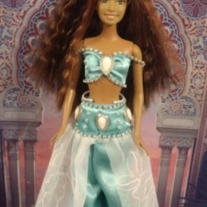 Handmade 11.5" Fashion Doll Arabian Princess Outfit Mint Green